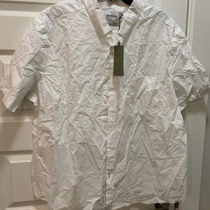 Goodfellow & Co White Casual Button Down Shirt Lightweight